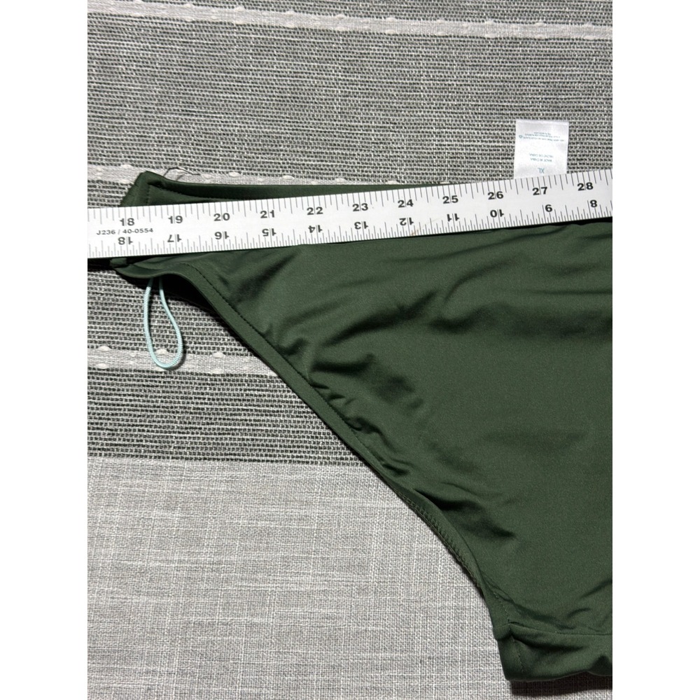 Kona Sol Womens Olive Green Strappy Side Bikini Bottom Swim Brief XL - Picture 5 of 5